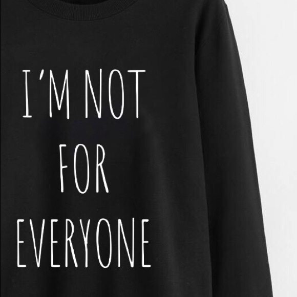 NEW I Am Not For Everyone Oversized Sweatshirt - Picture 2 of 3